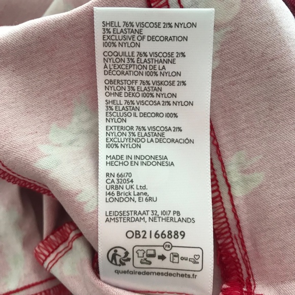 NWT Kimchi Blue Lyla Bow Detail Mini Dress Bow L Black Red Urban Outfitters - Picture 15 of 15